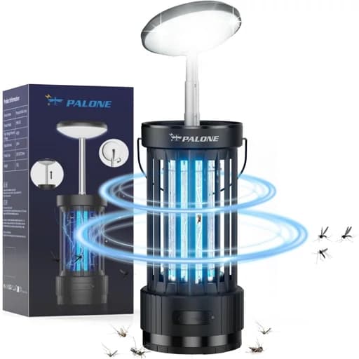 پشه کش برقی و شارژی همراه با چراغ LED اورجینال امازون المان — تصویر ۲