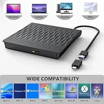 دی وی دی رایتر اکستنرالUSB3 نوع C اورجینال امازون المان — تصویر ۱۰