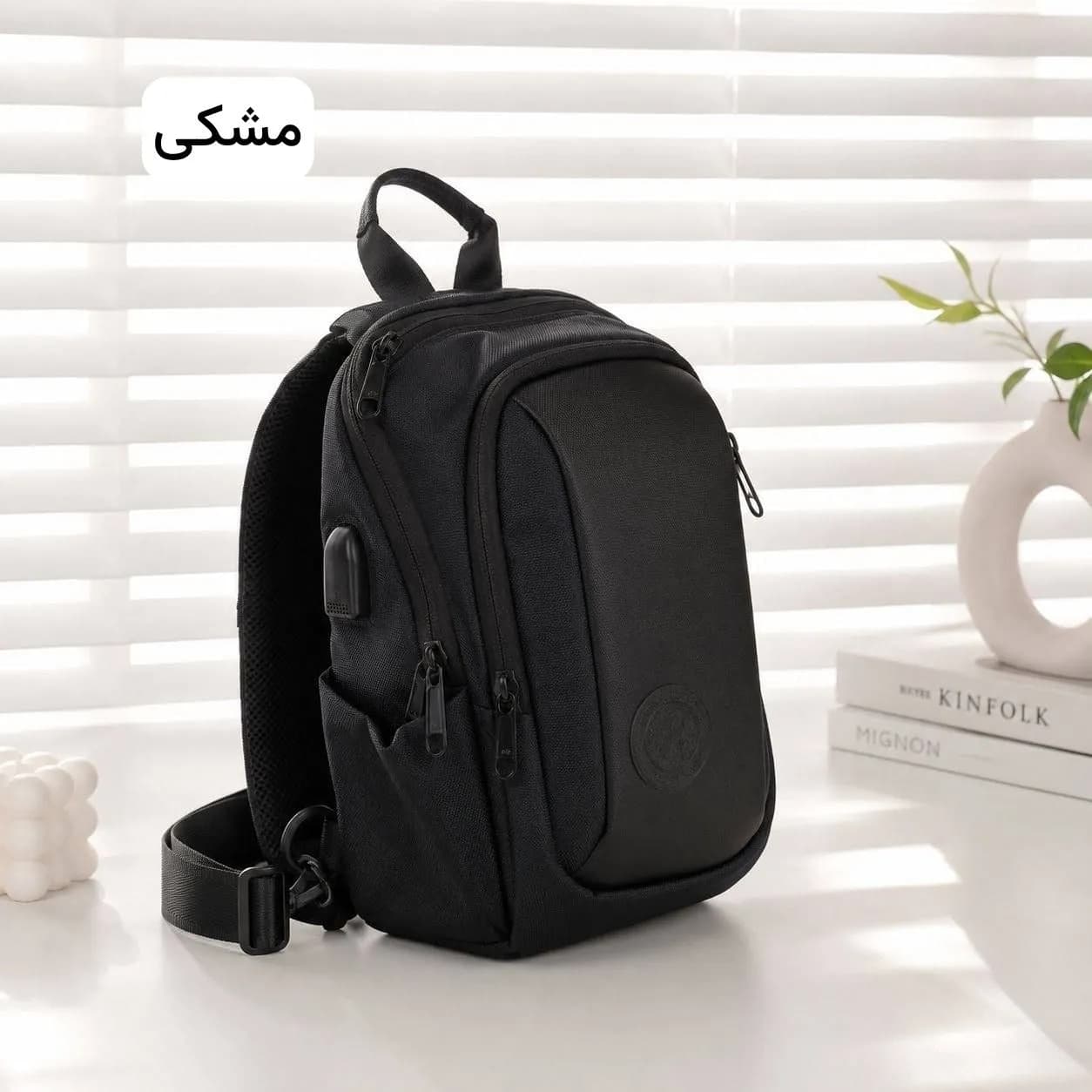 بادی بگ مردانه جنس خلبانی بند بلند اسپرت روزمره جیب دار — تصویر ۷