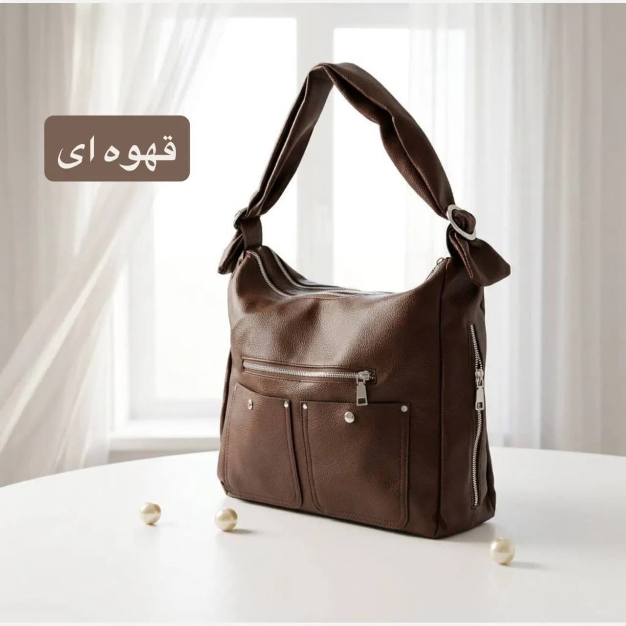 کیف زنانه دخترانه چرم مصنوعی روزمره رسمی مدرسه دانشگاه — تصویر ۷