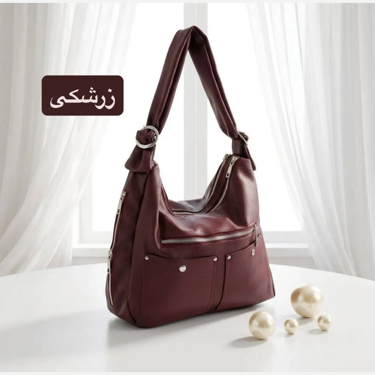 کیف زنانه دخترانه چرم مصنوعی روزمره رسمی مدرسه دانشگاه — تصویر ۸