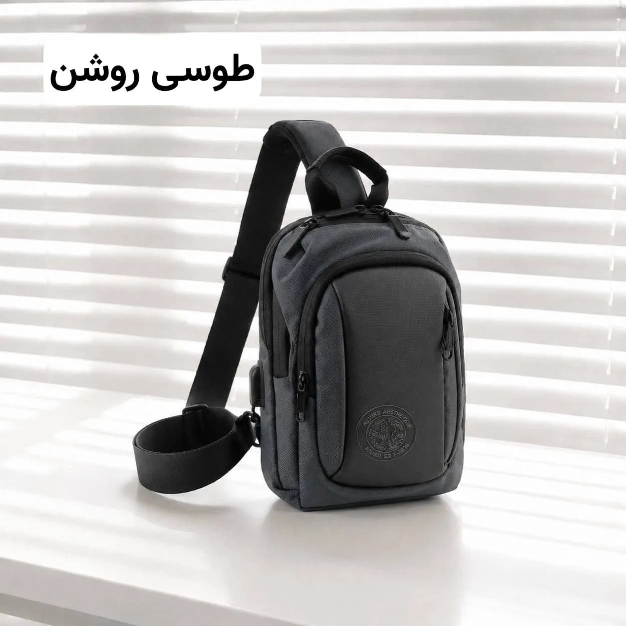بادی بگ مردانه سایز کوچک جنس خلبانی بند بلند جیب دار — تصویر ۸