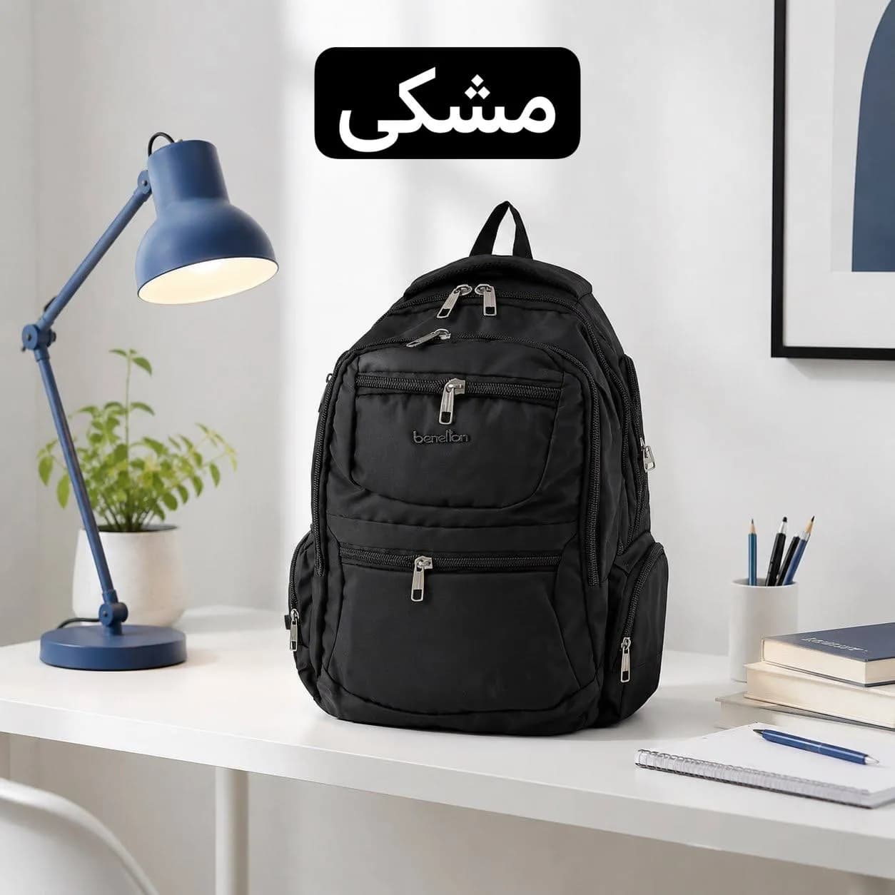 کوله پشتی برزنت اسپرت و روزمره مدل جیب متعدد کد 9362 — تصویر ۶