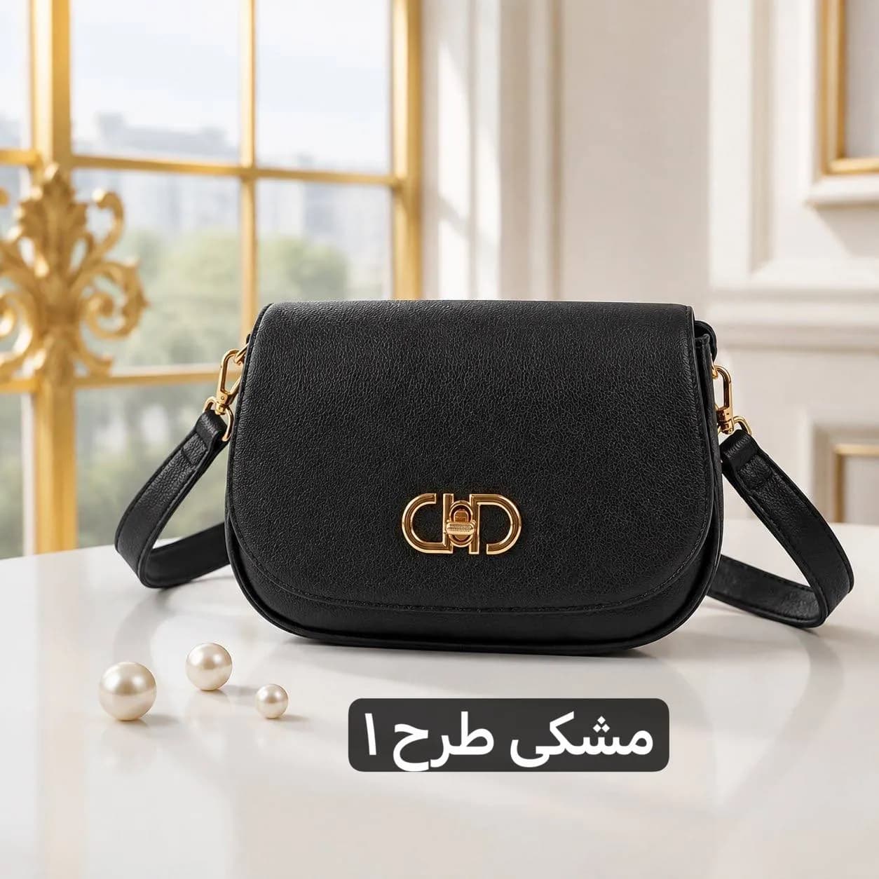 کیف پاسپورتی چرم مصنوعی روزمره با بند بلند و سه جیب داخلی — تصویر ۶