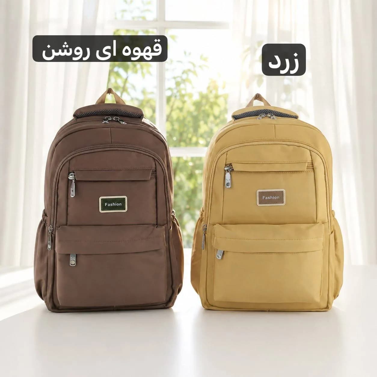 کوله پشتی مدرسه و دانشگاه جنس کجراه خارجی ابعاد 45x30x10 سانتیمتر — تصویر ۸