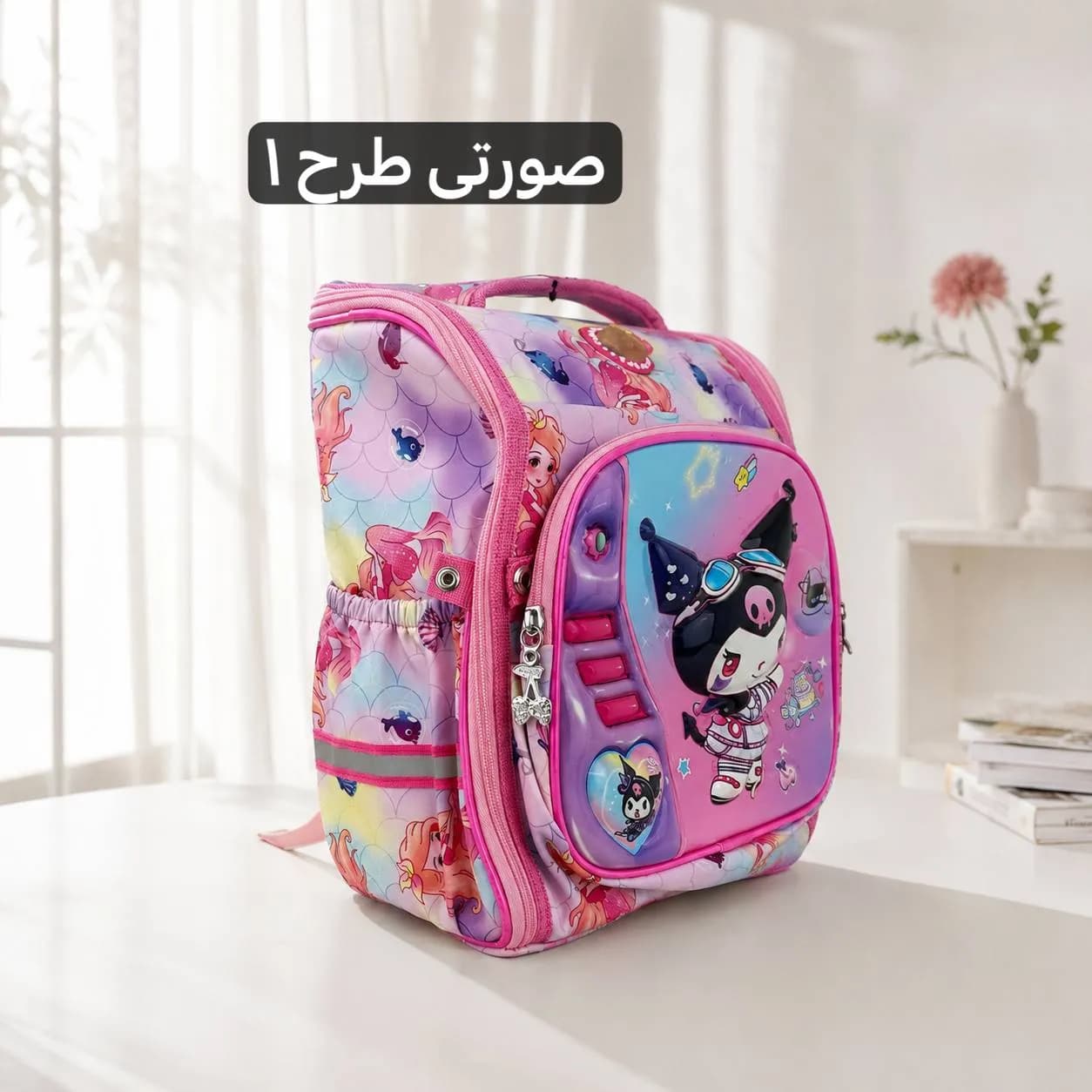 کوله پشتی پارچه ای مدرسه و دانشگاه ابعاد 48 در 31 سانتیمتر — تصویر ۷