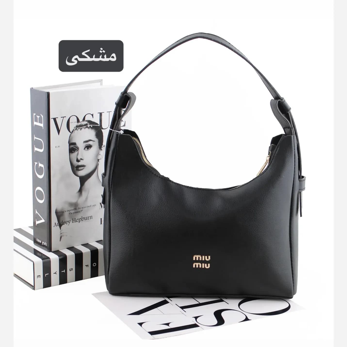 کیف زنانه چرم مصنوعی اسپرت روزمره مدل زیپدار — تصویر ۱۲