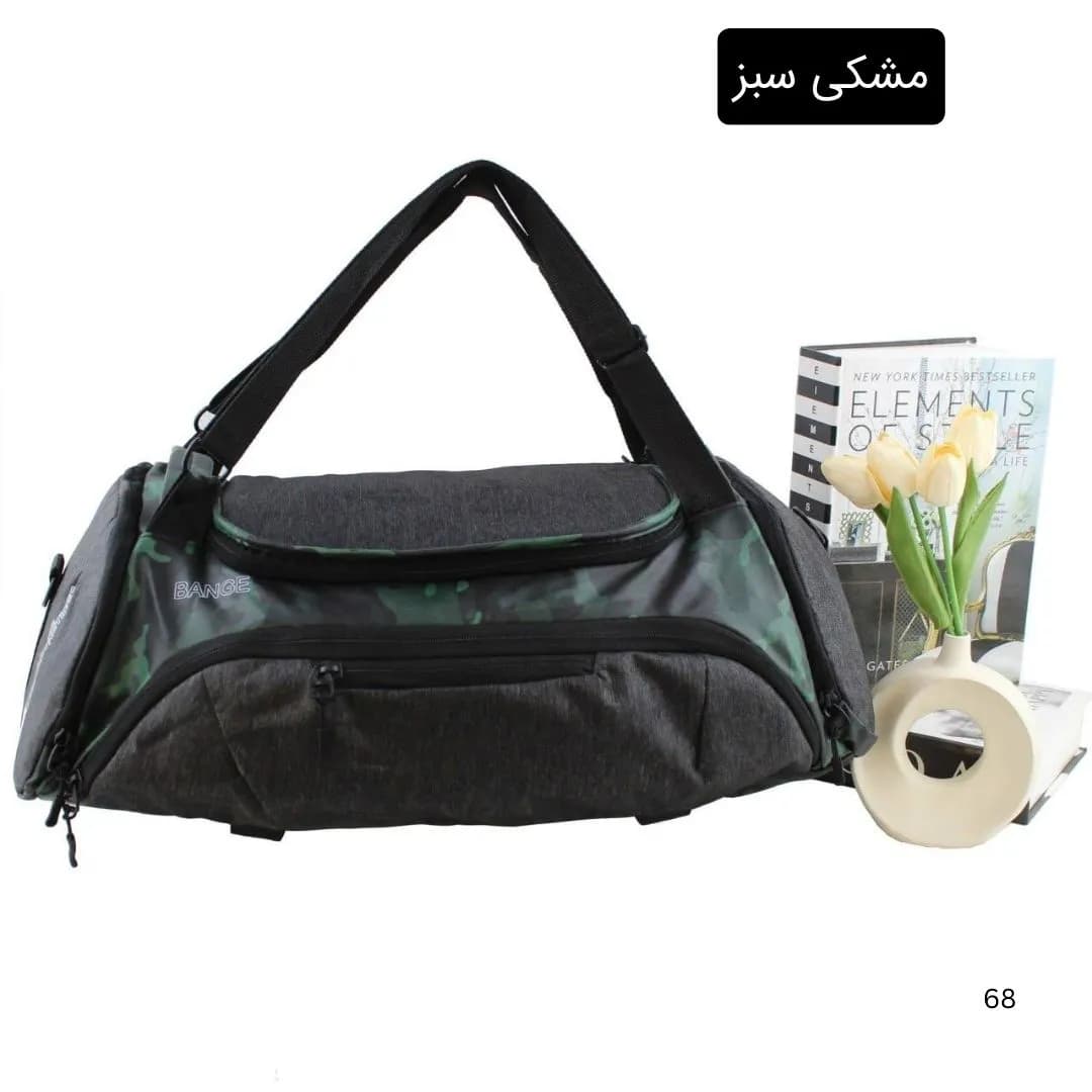 ساک ورزشی اسپرت پارچه ای با بند بلند و جیب بیرونی — تصویر ۴