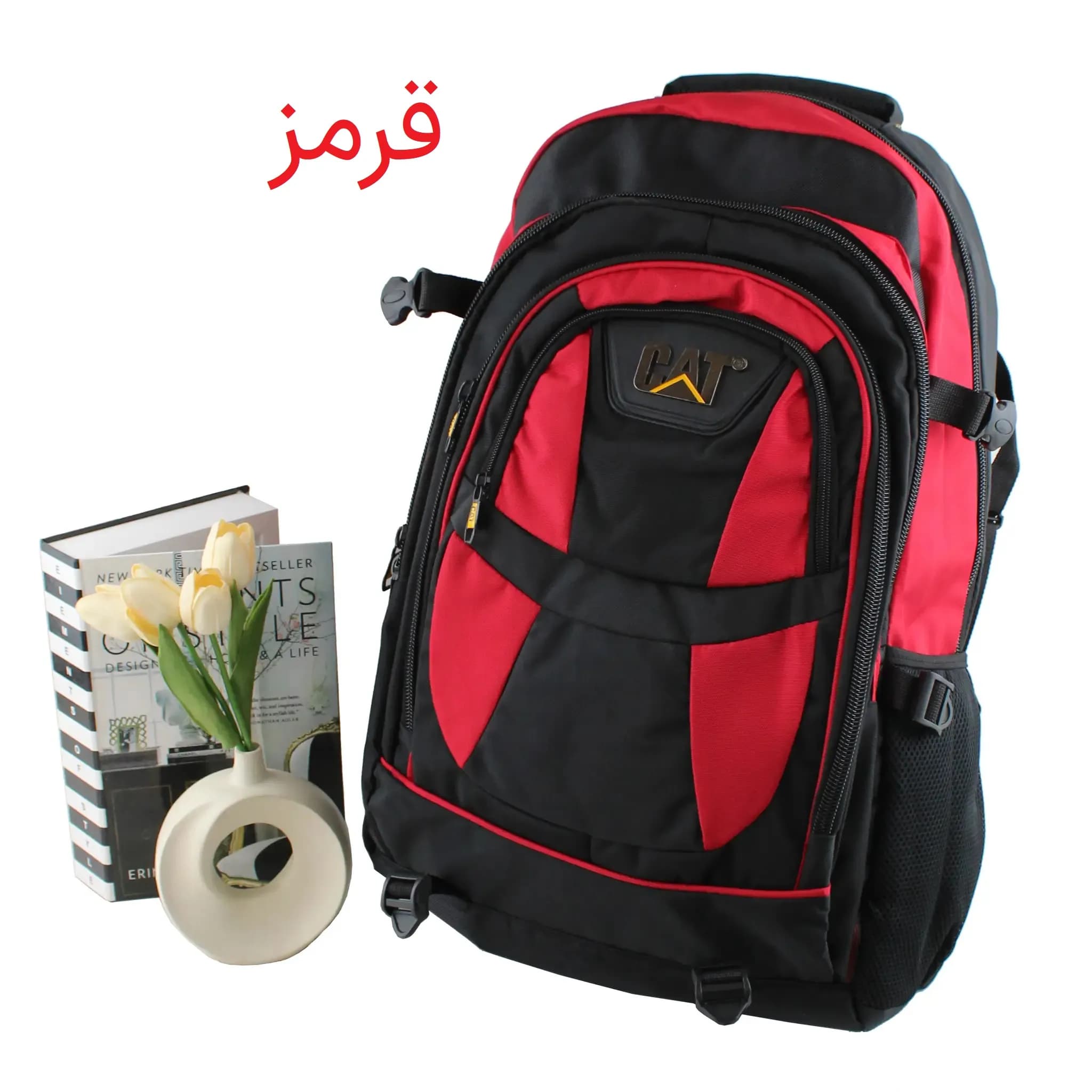 کوله پشتی پارچه ای مسافرتی و ورزشی دارای بند بلند و جیب متعدد ابعاد 55 در 30 در 25 سانتیمتر — تصویر ۷