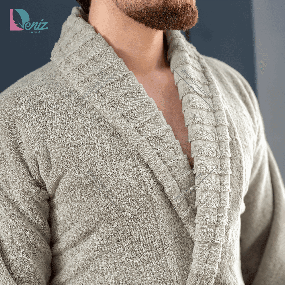 حوله تن پوش ویتو رنگ سدری — تصویر ۳