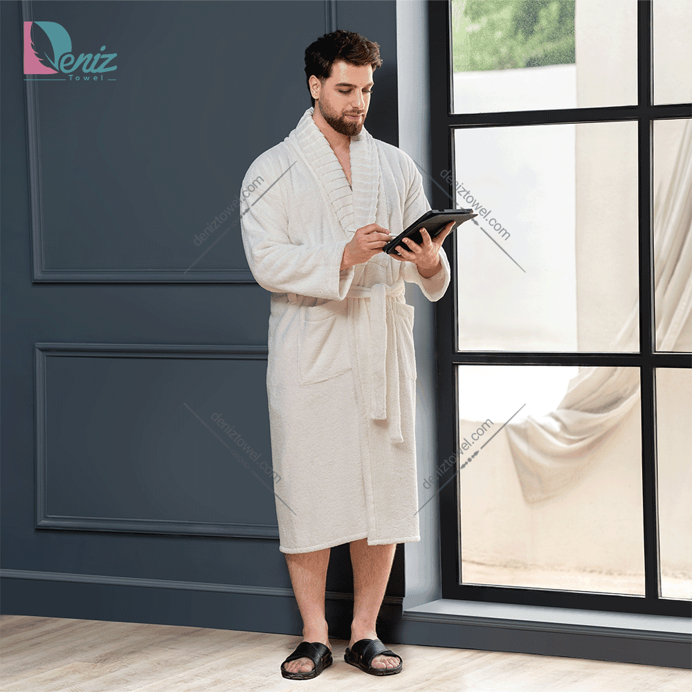 حوله تن پوش ویتو رنگ استخونی