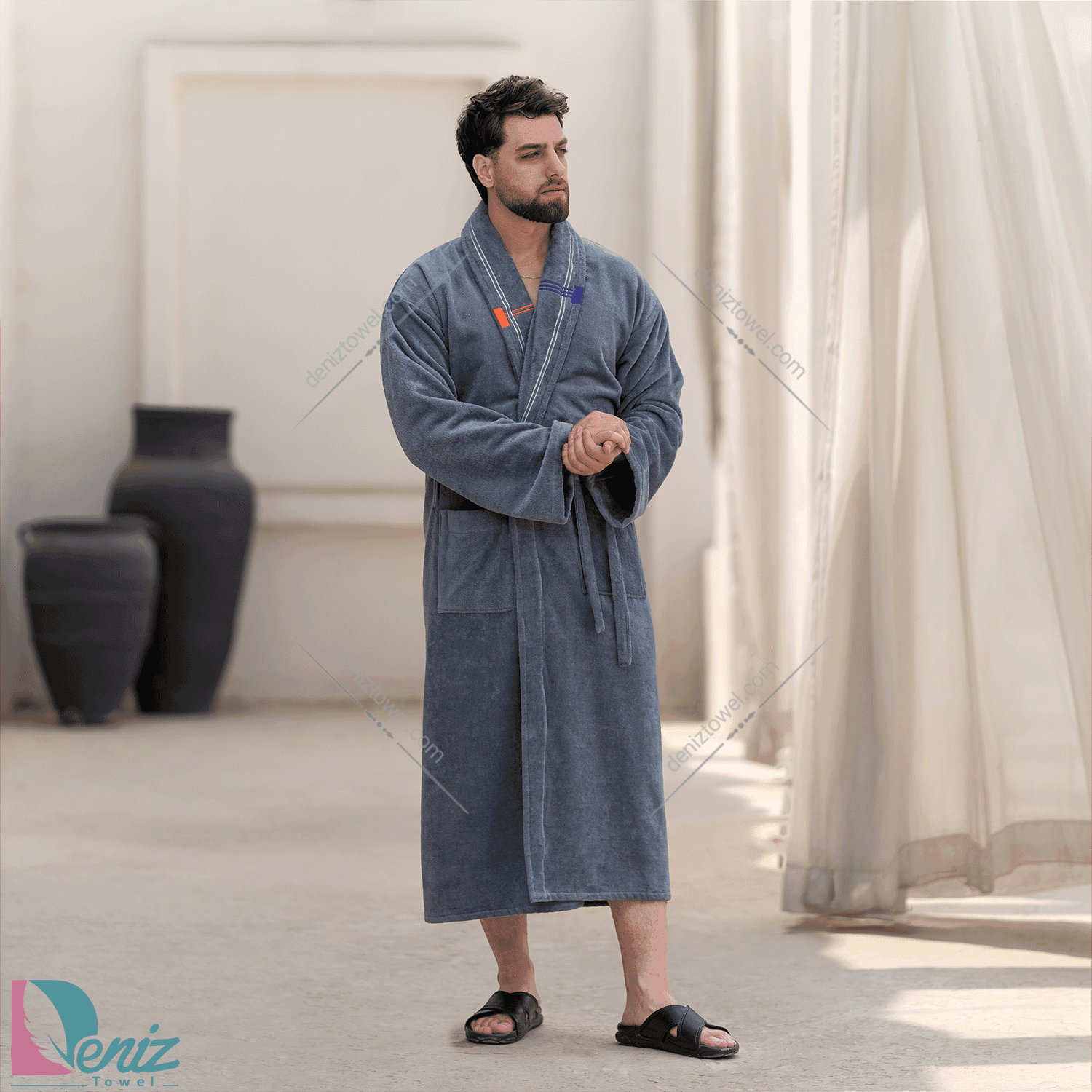 حوله تن پوش ولیسا رنگ طوسی تیره