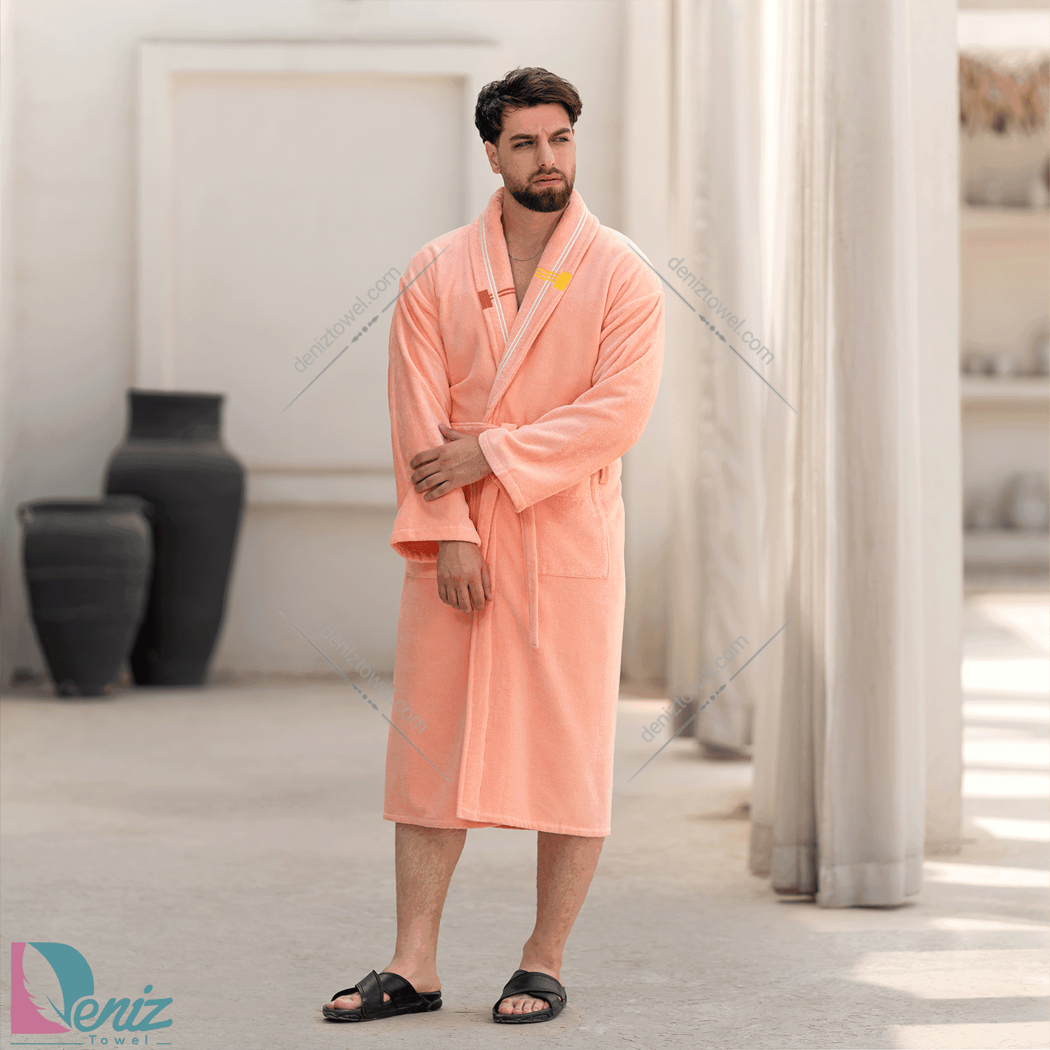 حوله تن پوش ولیسا رنگ گلبهی