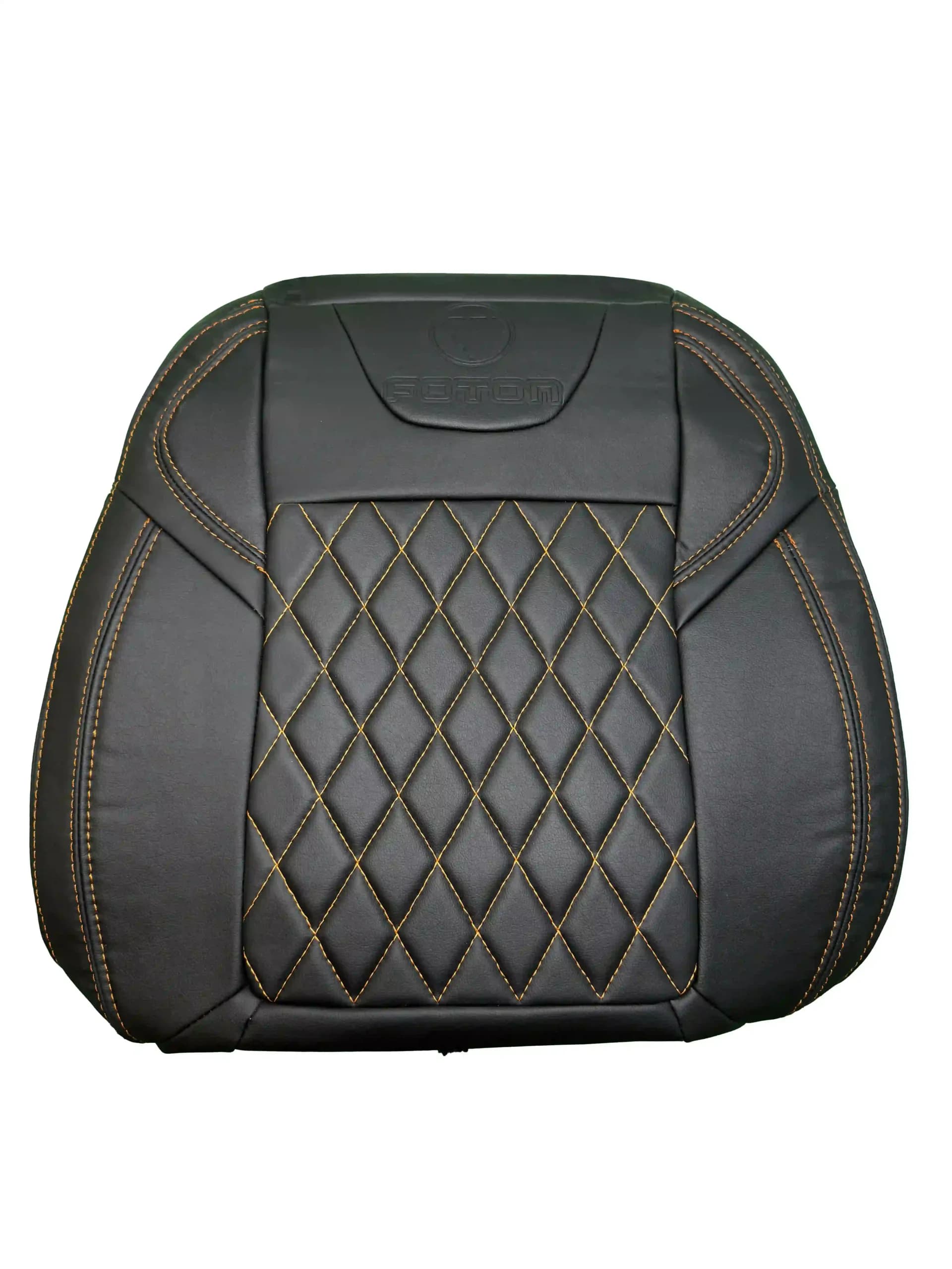 روکش صندلی فوتون تونلند تمام چرم مشکی گلدوزی مارون – کد : 47225 — تصویر ۳