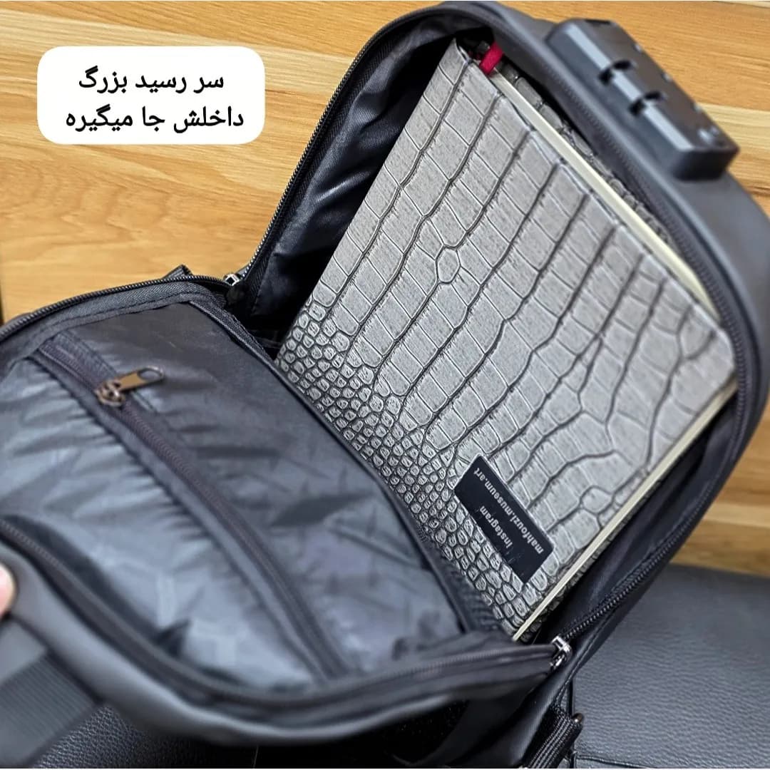 بادی بگ هاردکیس سه بعدی بنج ضد آب مدل قفل دار مناسب آقایان و خانم ها — تصویر ۸
