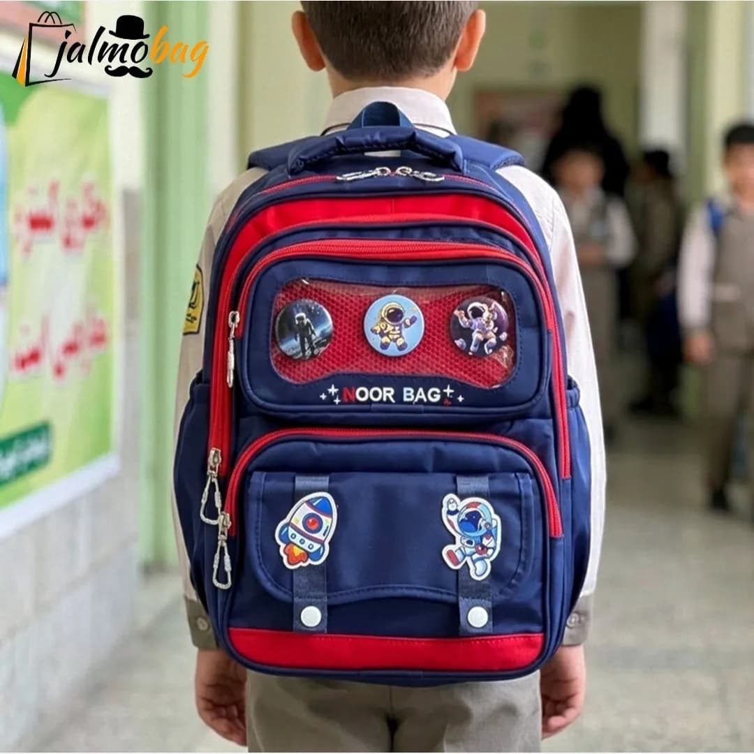 کوله پشتی پسرانه کلاس اول تا چهارم ضد آب ریپس وارداتی طبی و ضد تعریق — تصویر ۳
