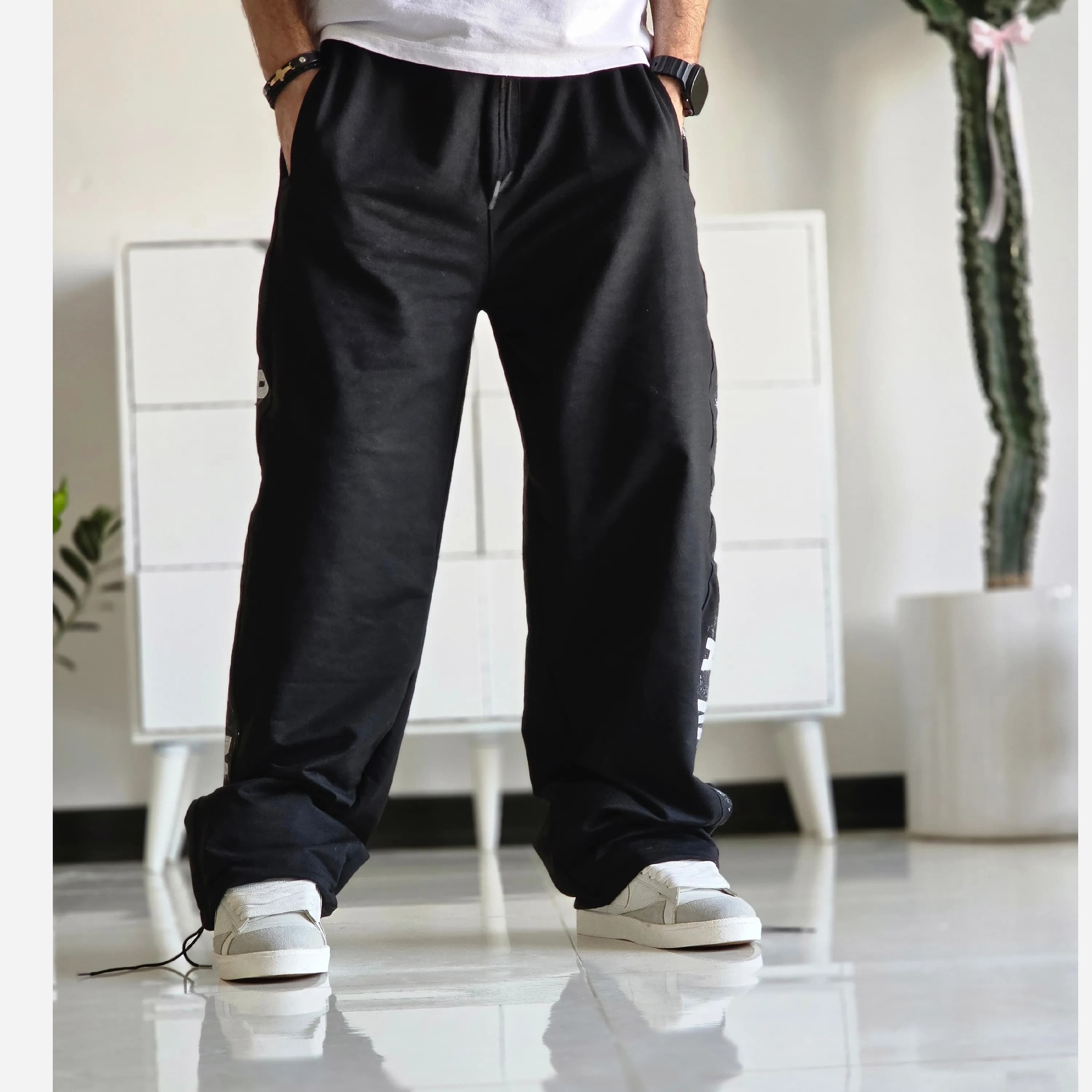 شلوار اسلش بگ جردن مشکی گلکسی اسپان قد 108 سایز XXL XXXL — تصویر ۶