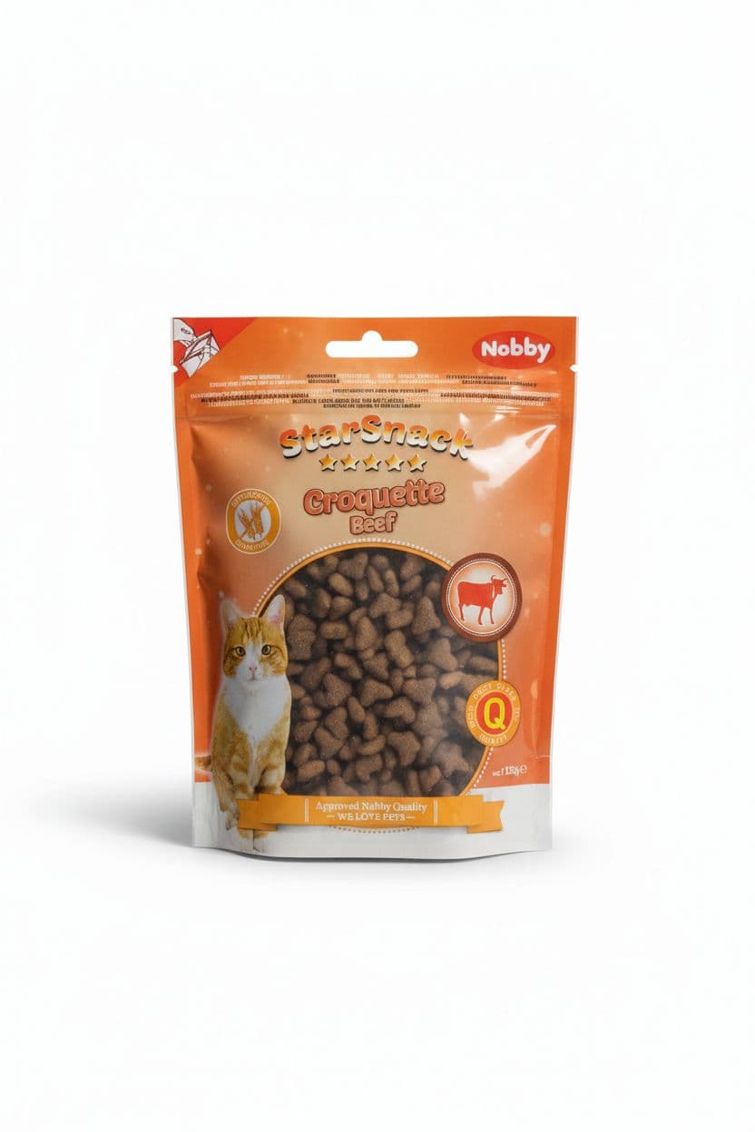 تشویقی گربه نوبی طعم گوشت گوساله وزن 125 گرم ( آلمان)