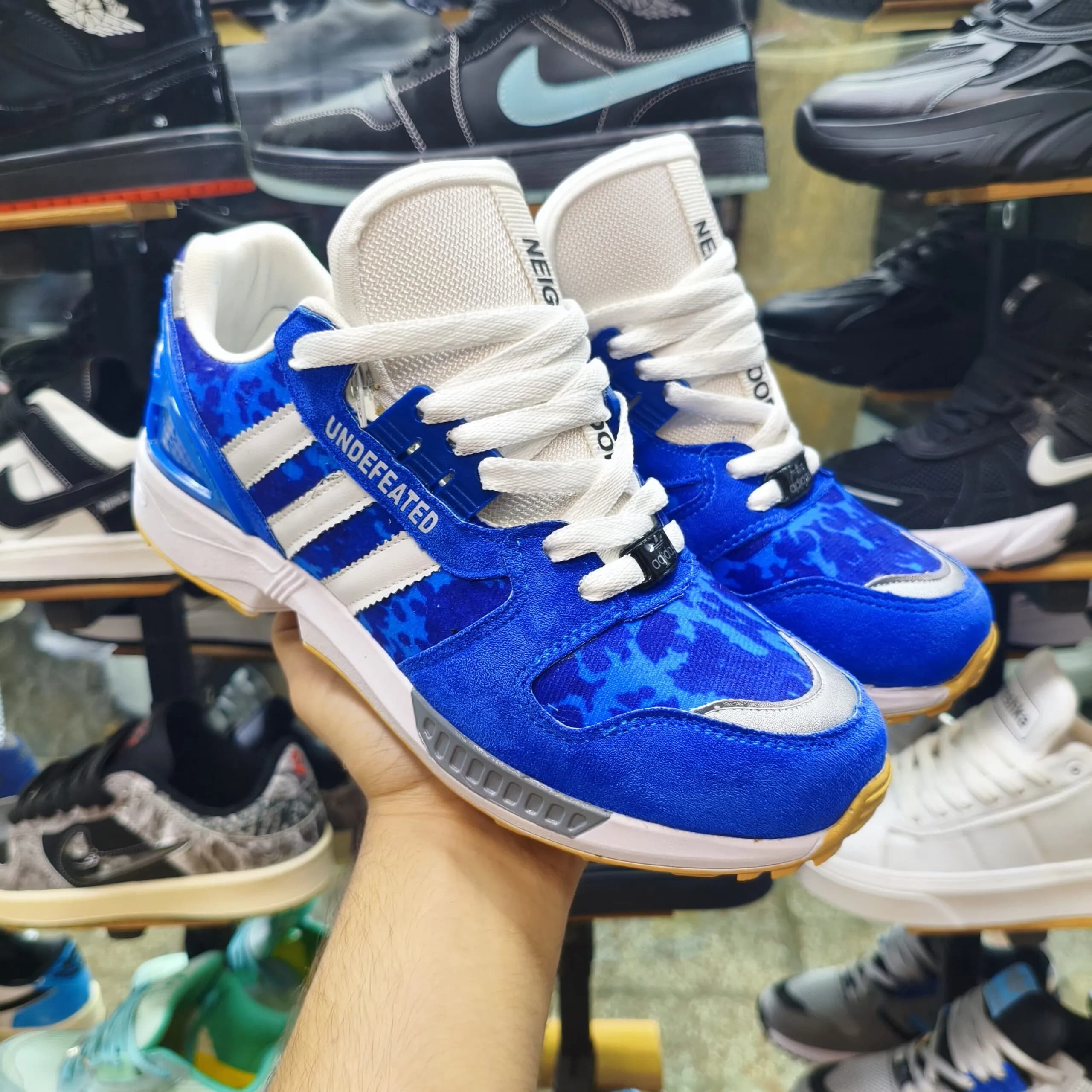 کتونی آدیداس ZX 8000 آبی مردانه — تصویر ۵