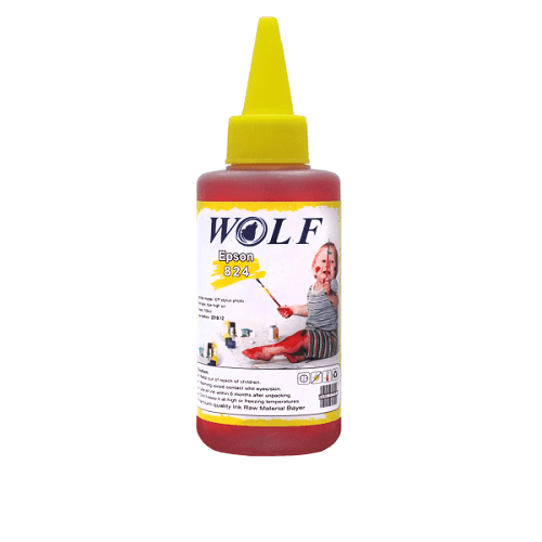 جوهر 100cc ولف مشکی اپسون Wolf Ink Black 100ml Epson Printers — تصویر ۳