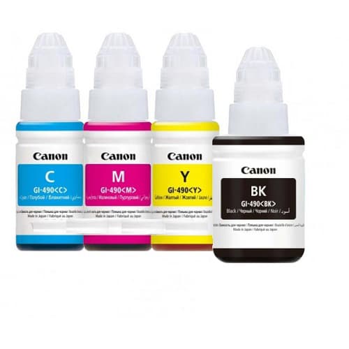 جوهر فابریک مخزن کانن G4100 سری کامل Canon G4100 inks CMYK — تصویر ۳