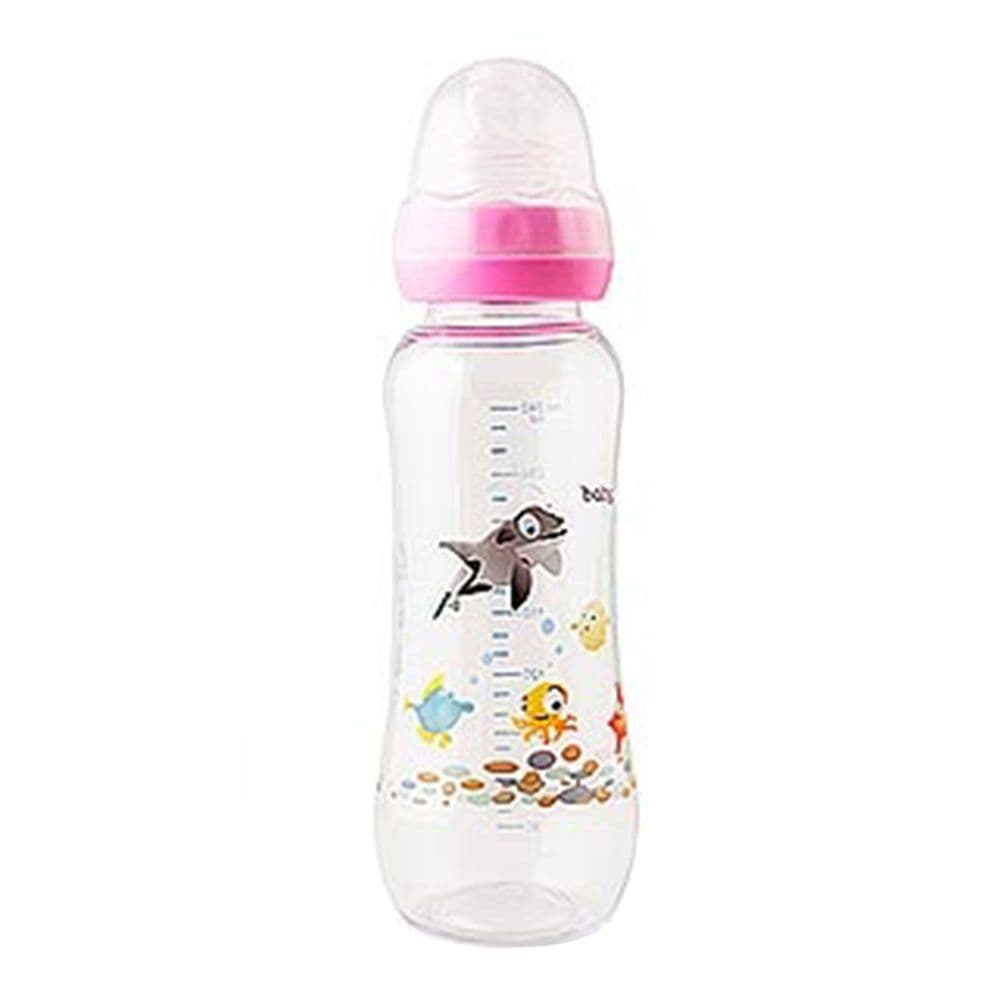 شیشه شیر کلاسیک طلقی ارتودنسی اندازه 240 میل مناسب 6 تا 18 ماه بی بی لند babyland کد 305 — تصویر ۹