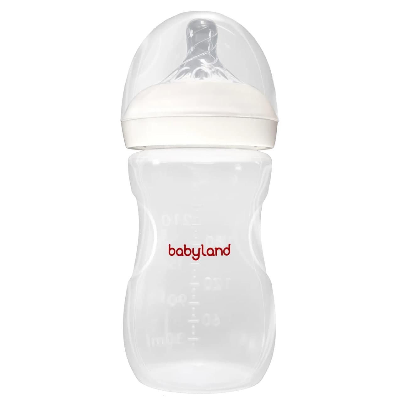 شیشه شیر طلقی pp نچرال 260 میل بی بی لند کد babyland 204
