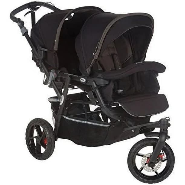 کالسکه دوقلو جین قرمز و مشکی JANE Twin Stroller PowerTwin — تصویر ۳