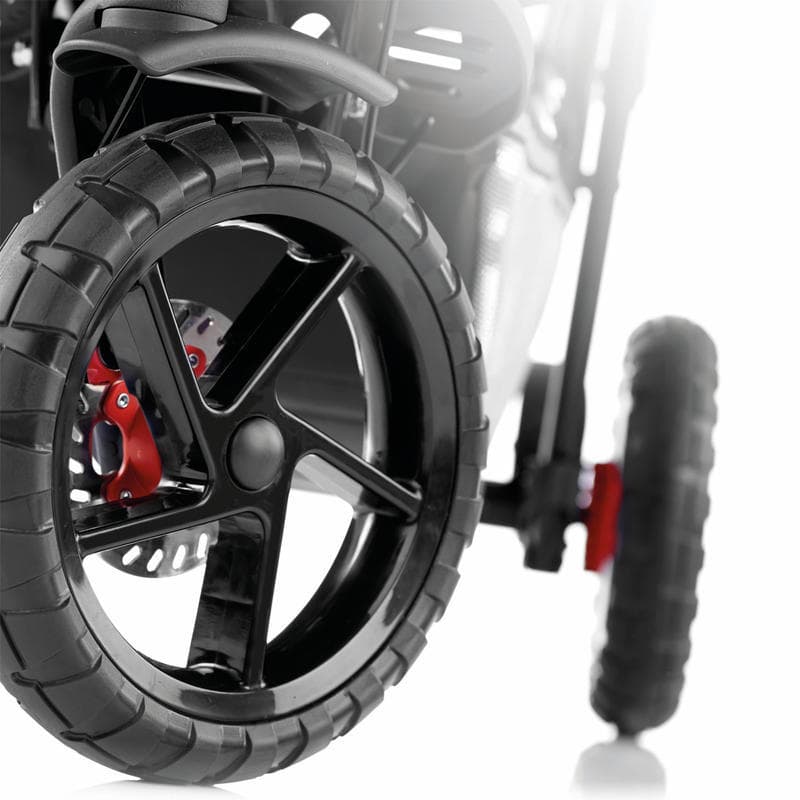 کالسکه دوقلو جین قرمز و مشکی JANE Twin Stroller PowerTwin — تصویر ۹