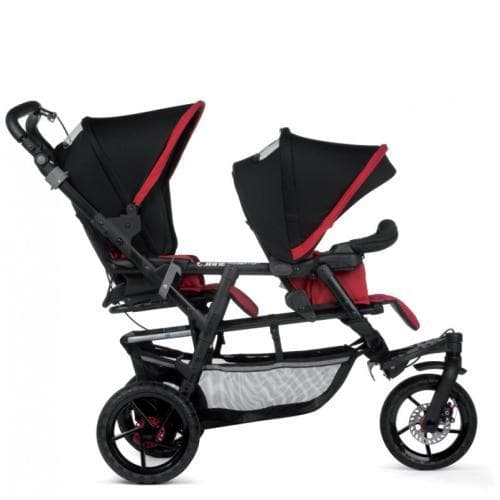 کالسکه دوقلو جین قرمز و مشکی JANE Twin Stroller PowerTwin — تصویر ۴