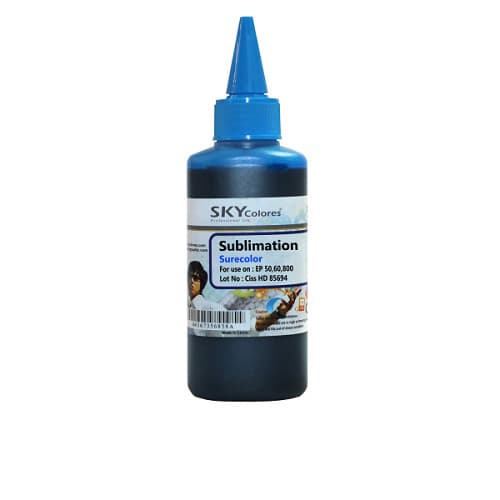 جوهر 100ml سابلیمیشن اسکای آبی اپسون Sky Sublimation 100ml ink cyan Epson — تصویر ۳