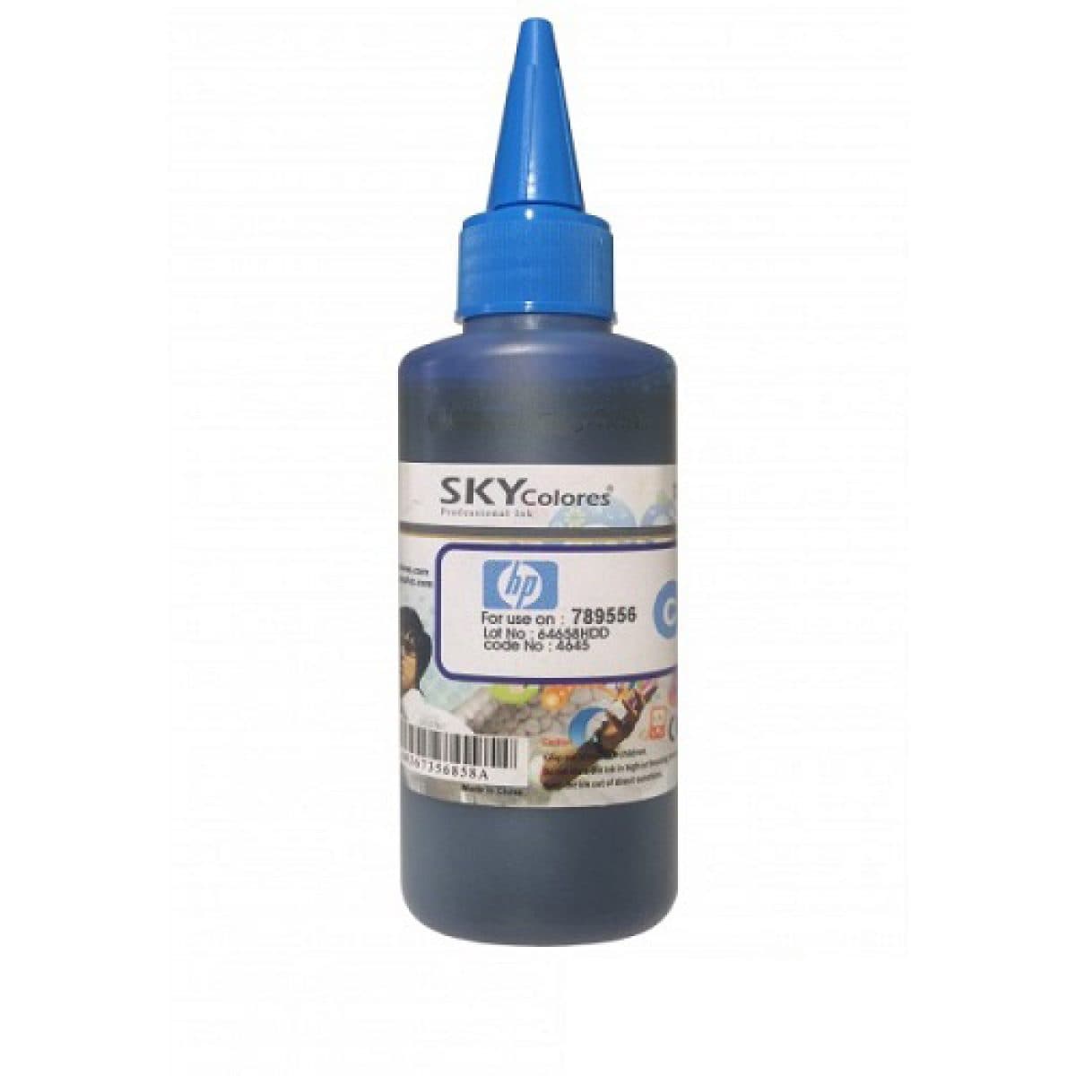جوهر 100ml اسکای آبی اچ پی Sky 100ml ink cyan HP — تصویر ۳