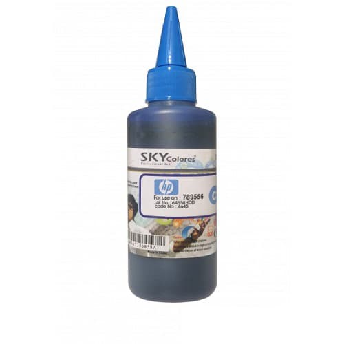 جوهر 100ml اسکای آبی اچ پی Sky 100ml ink cyan HP — تصویر ۶