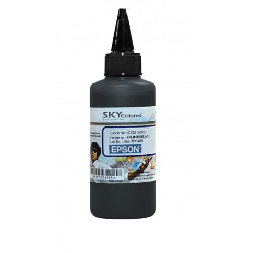 جوهر 100ml اسکای مشکی اپسون Sky 100ml ink Black Epson — تصویر ۲
