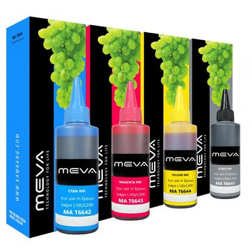 ست جوهر 100ml میوا T6644-T6641 اپسون meva 100ml ink T6644-T6641 Epson