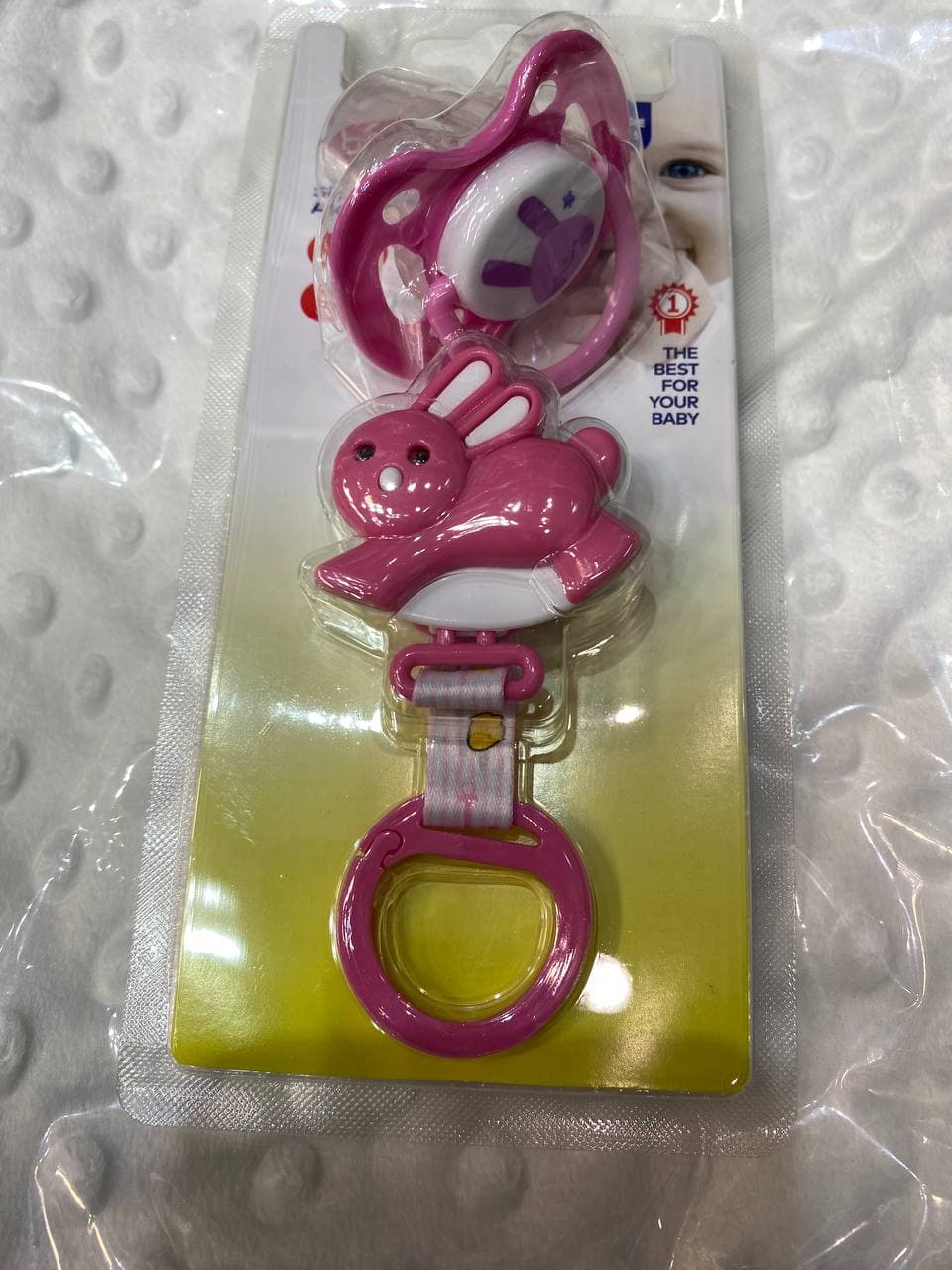 پستانک ارتودنسی و رنجیر بی بی لند سایز 0-6 ماه babyland کد 275 — تصویر ۲