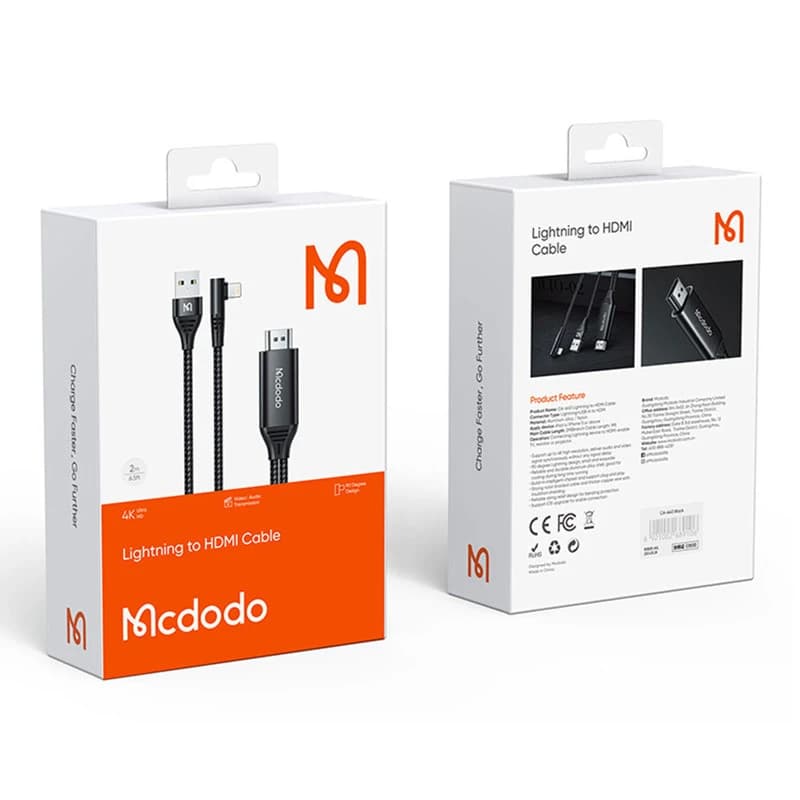 کابل تبدیل HDMI به لایتنینگ /USB مک دودو مدل CA-6400 — تصویر ۷