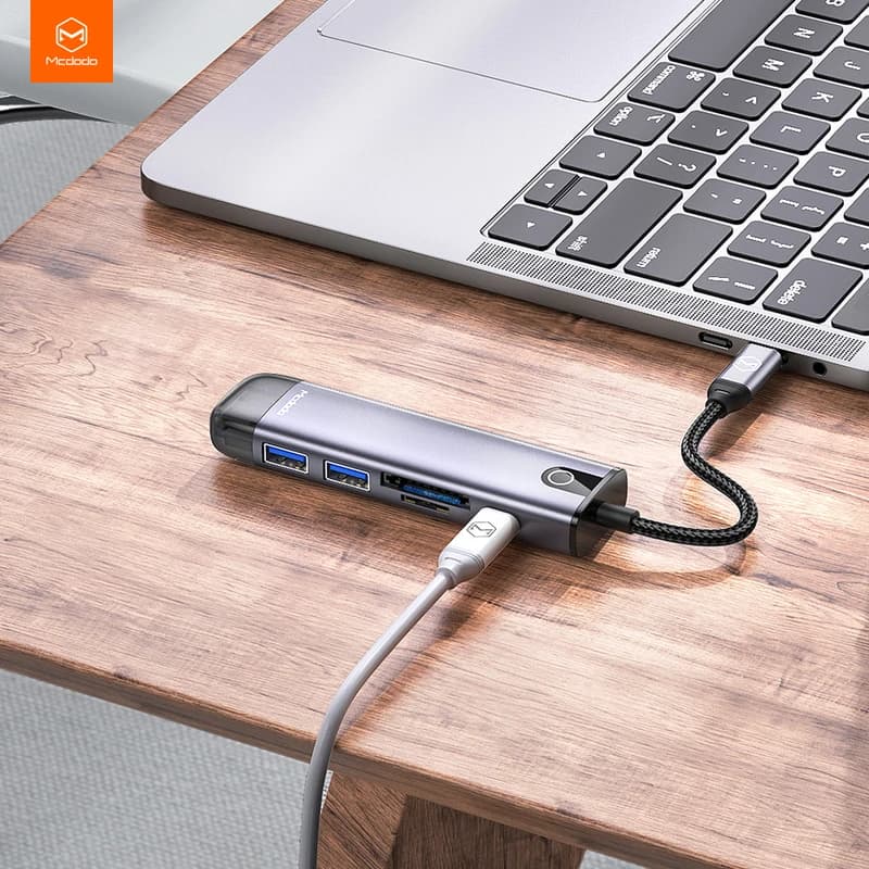 هاب 6 پورت USB-C مک دودو مدل MC-HU-7740 — تصویر ۱۱