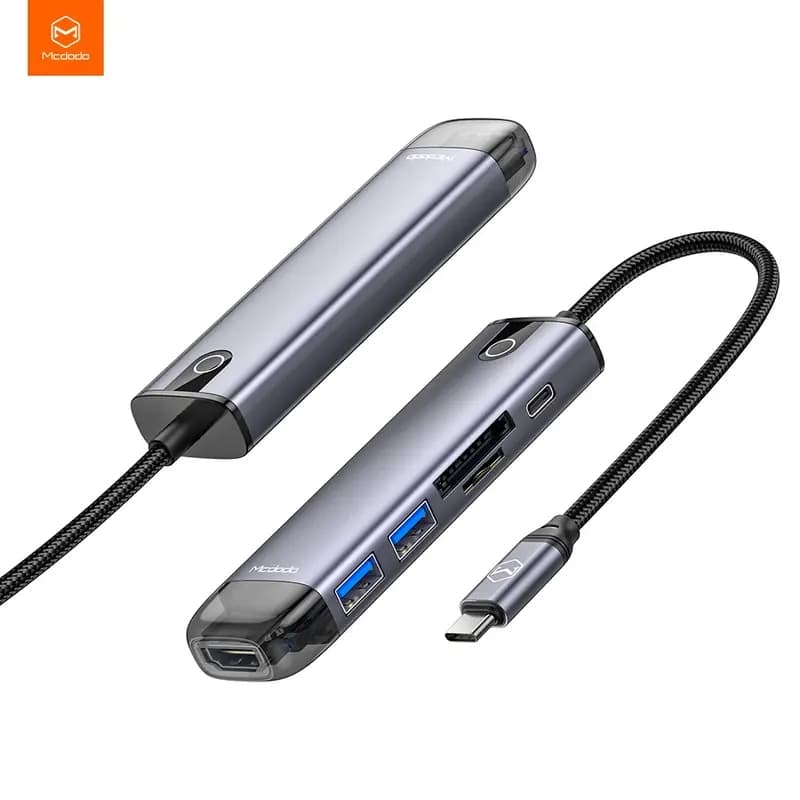هاب 6 پورت USB-C مک دودو مدل MC-HU-7740 — تصویر ۴