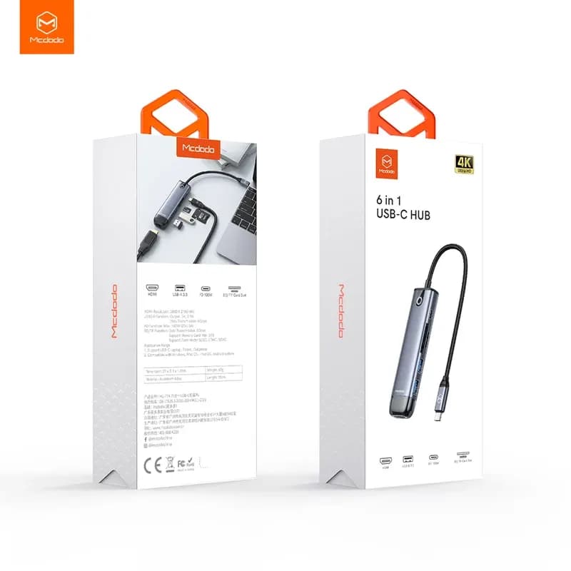 هاب 6 پورت USB-C مک دودو مدل MC-HU-7740 — تصویر ۶