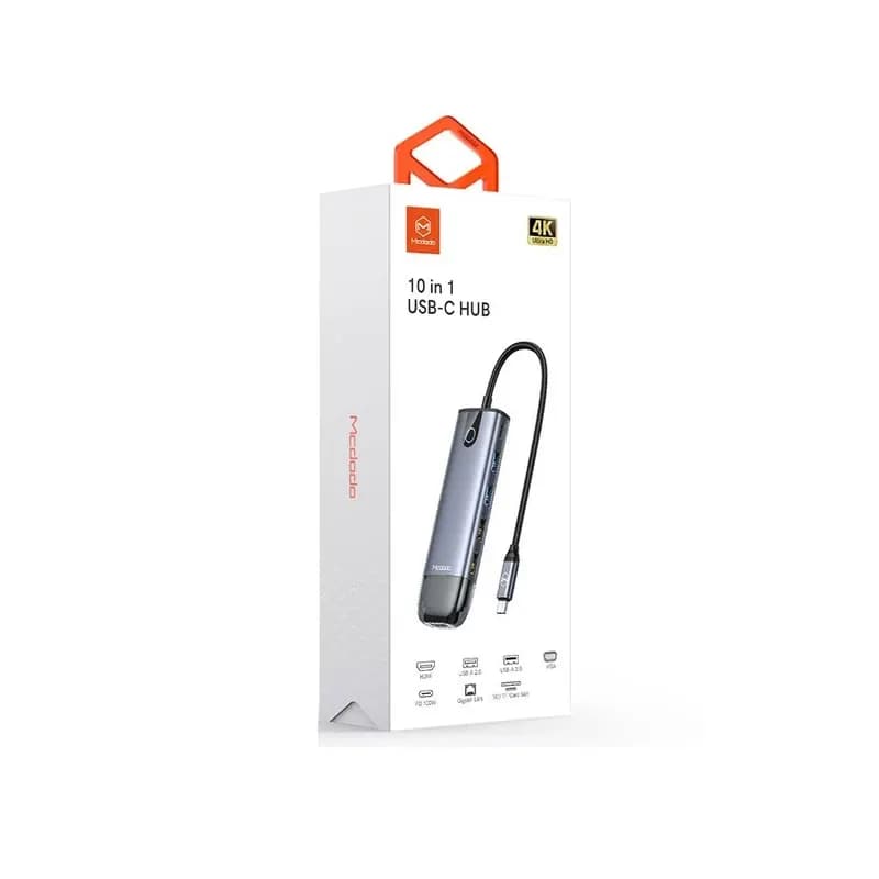 هاب شارژر تایپ سی 10 پورت مک دودو مدل Mcdodo HU-7420 — تصویر ۱۲