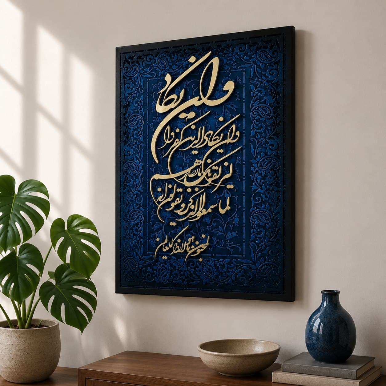 تابلو قرآنی طرح فرش کد 92 — تصویر ۵