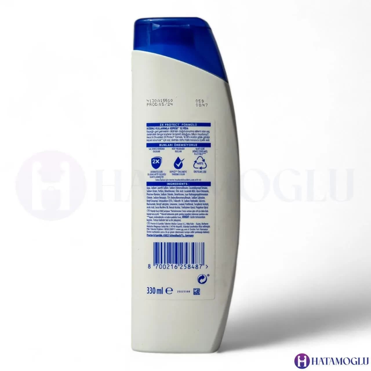 شامپو هد اند شولدرز head and shoulders آبرسان مو حاوی عصاره نارگیل حجم 330 میل — تصویر ۷