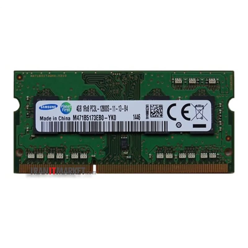 رم لپ تاپ سامسونگ ram samsung 4Gb pc3L-12800S 1600mhz
