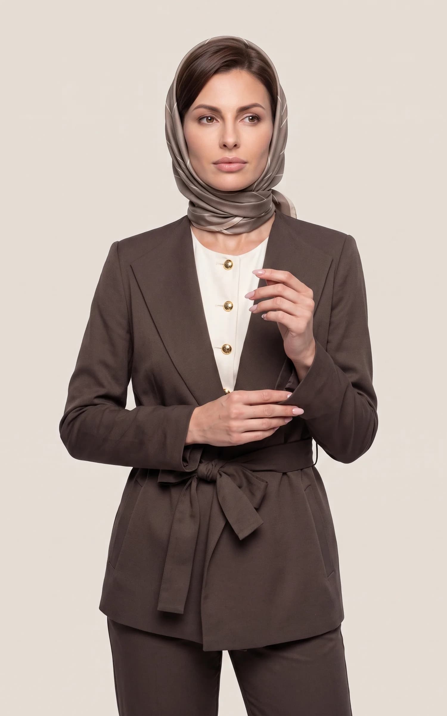کت تک زنانه یقه انگلیسی آستین بلند nevado کد 405113101711 — تصویر ۱۰