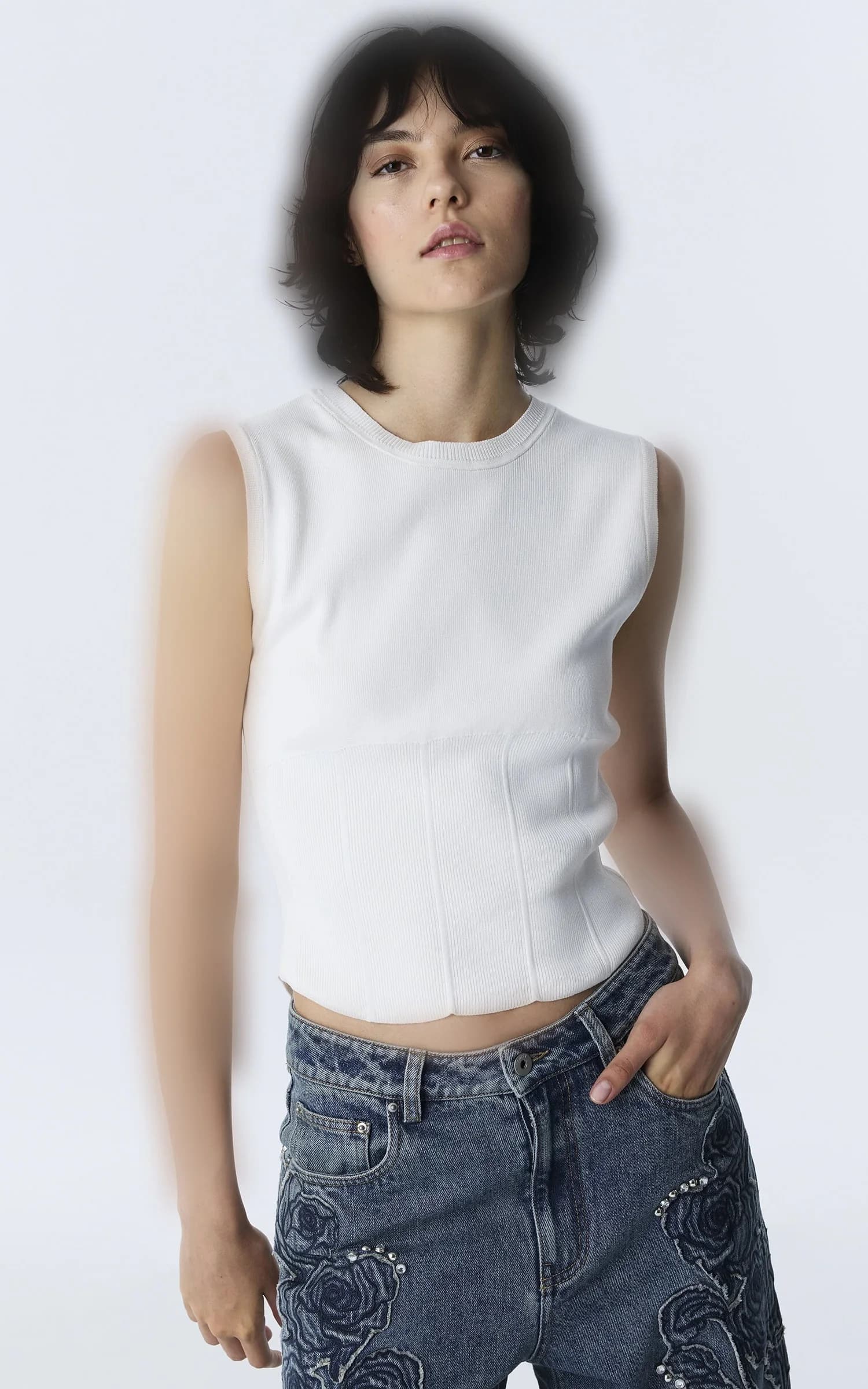 تاپ زنانه ساده یقه گرد IPEKYOL کد TW6260050159 — تصویر ۶