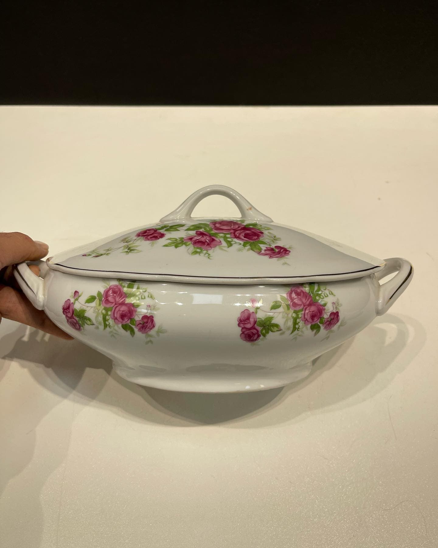سوپخوری گلسرخی ژاپنی قدیمی