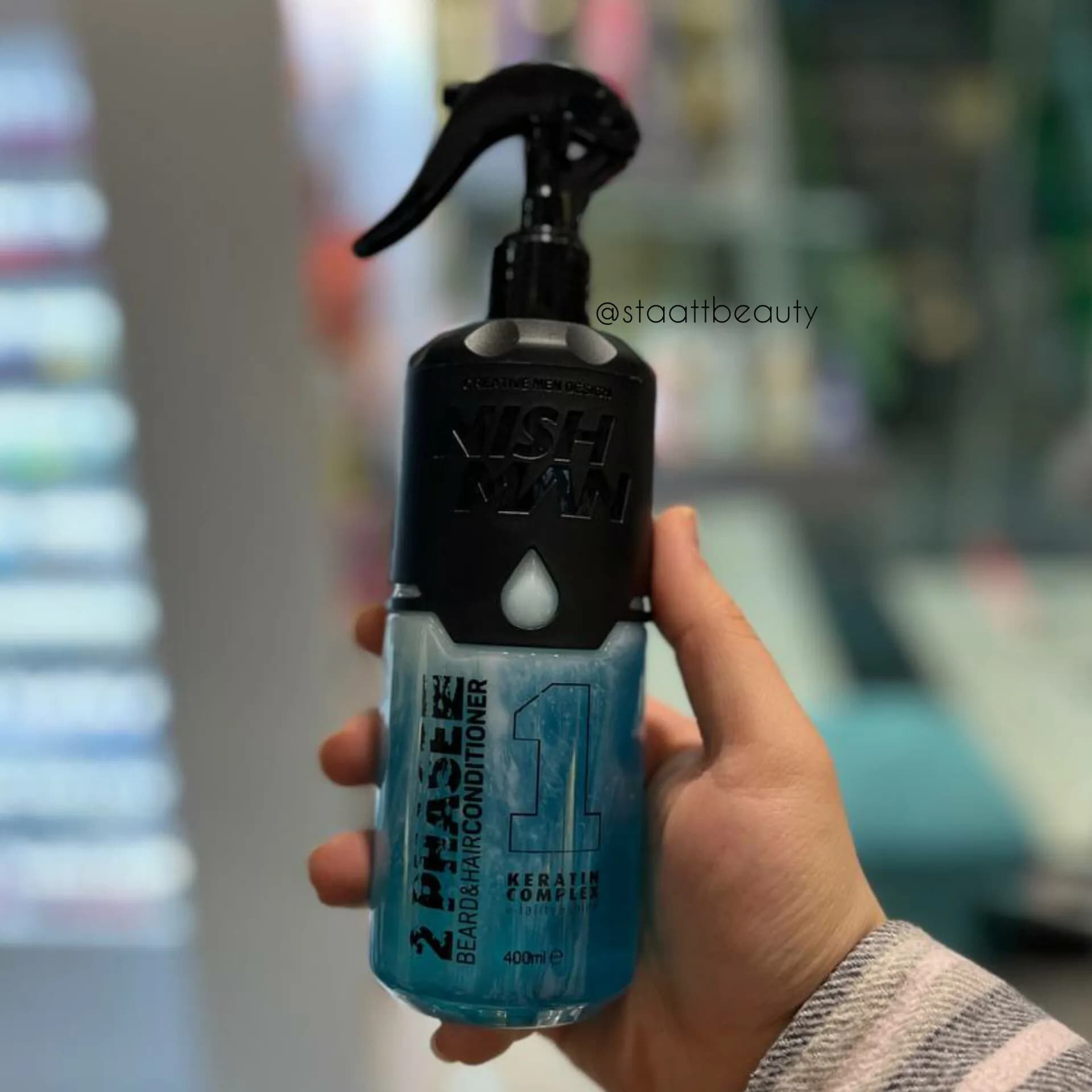 اسپری دوفاز کراتین نیشمن Nishman حجم 400 میل Nisah — تصویر ۲