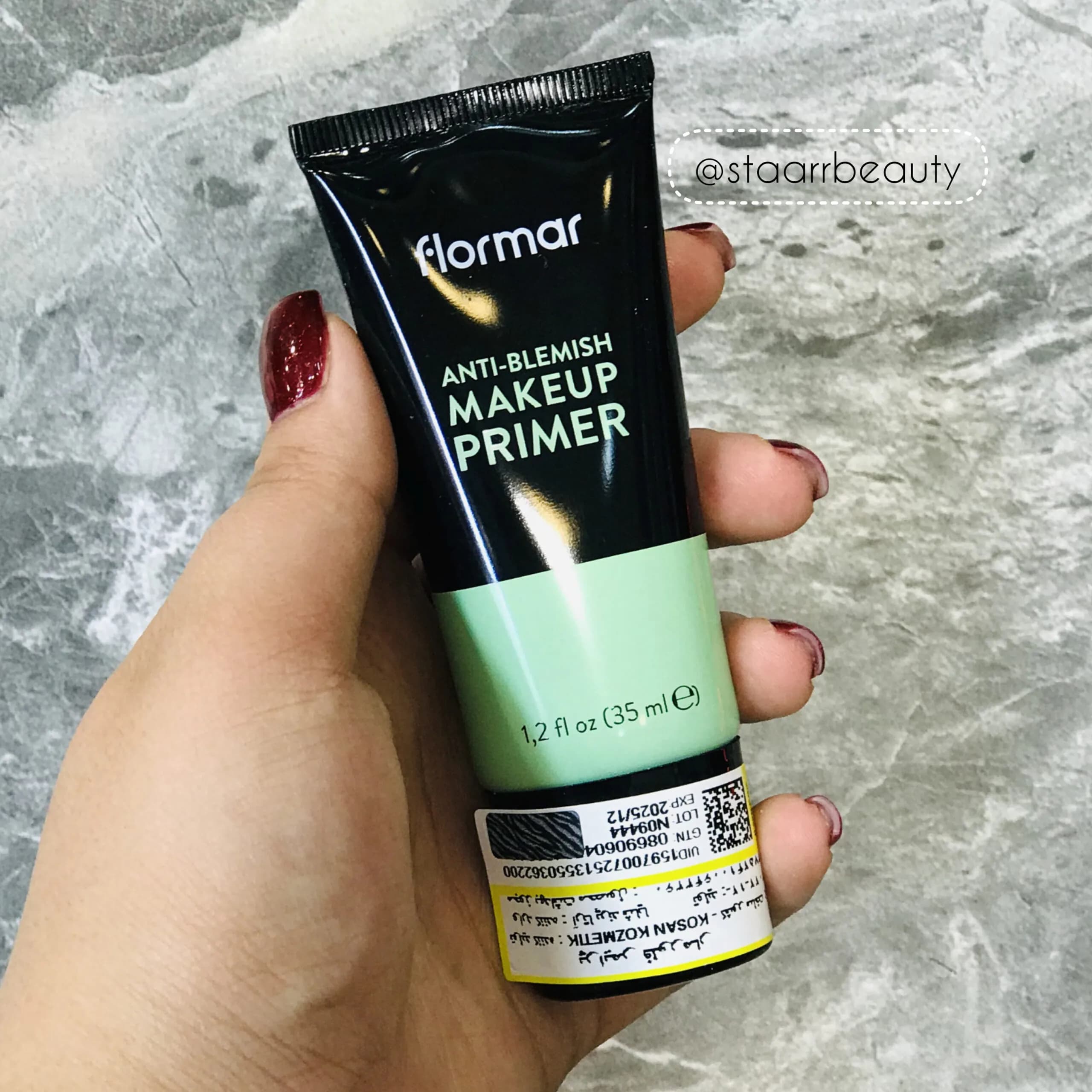 پرایمر صورت فلورمار FLORMAR مدل ضد جوش حجم 35 میلی — تصویر ۳