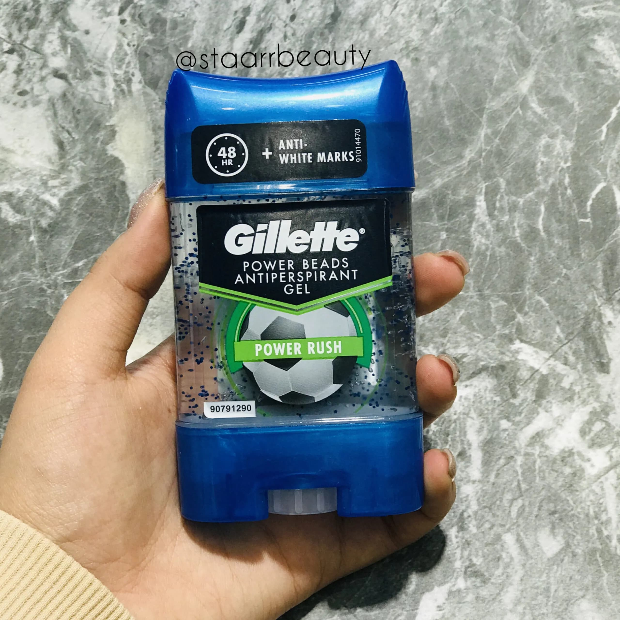 مام ژله ای دانه دار ژیلت مدل power Rush حجم 70 میل